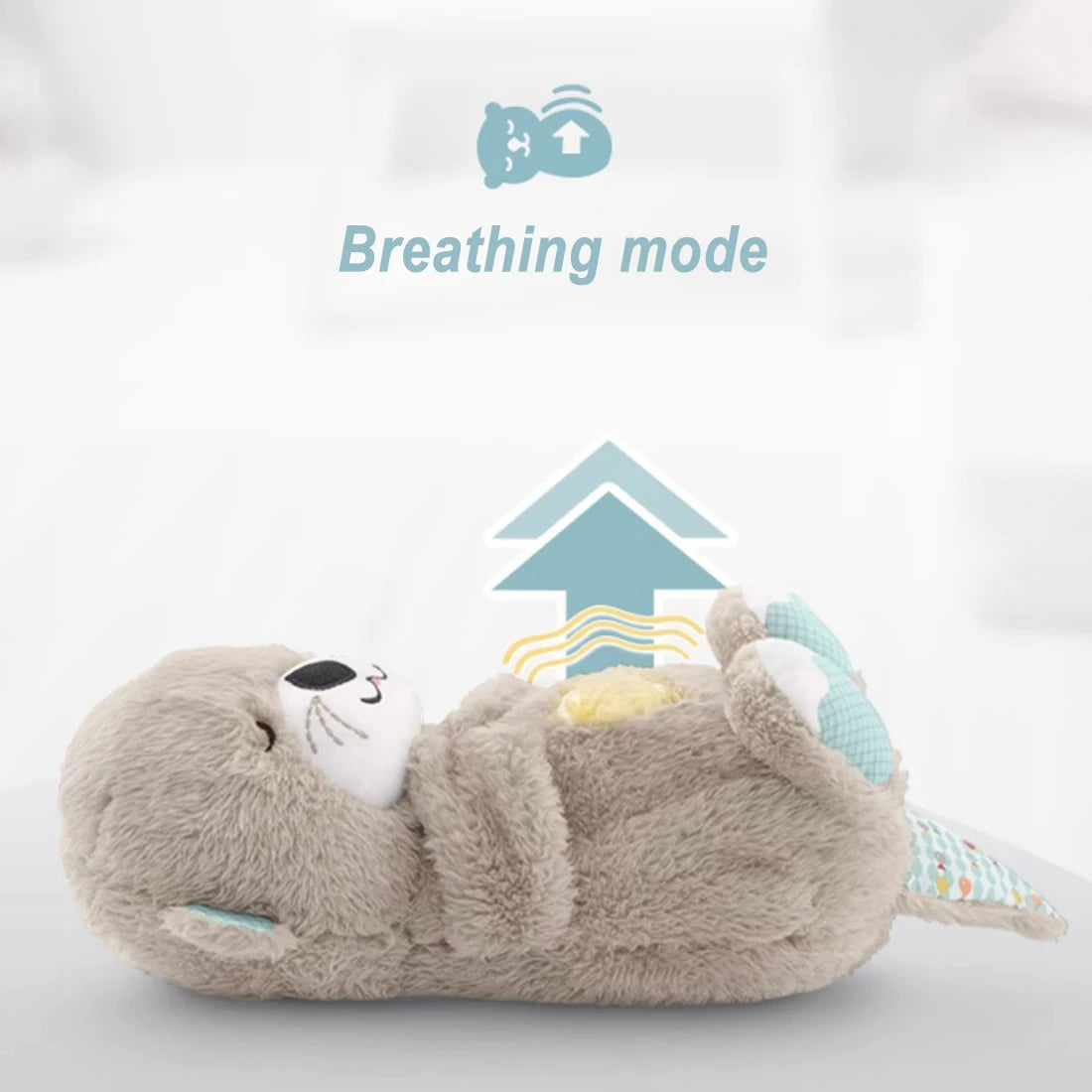 Breathing Otter Baby Stuffed Plush Toy